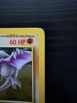Pokemon TCG Aerodactyl Fossil Holo Rare Card 1/62 Unlimited MP - Image 5
