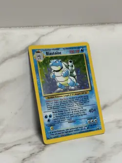 Pokemon TCG Blastoise 2/102 Base Set Unlimited Holo Foil Card 1999 Ships ASAP - Image 2