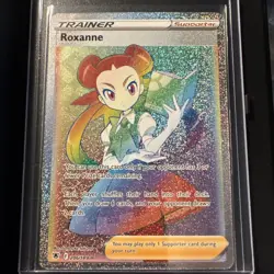Pokemon TCG Roxanne Astral Radiance Holo Card 206/189 Secret Rare - Image 1