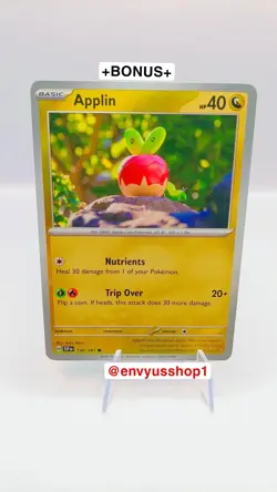 Poke Flapple 139/191 Sv08: Surging Sparks Reverse Holo [New] +BONUS card ✨ - Image 3