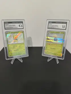 CGC 10 Jumpluff + CGC 9.5 Capsakid Shiny Treasure ex Japanese Pokemon Card Lot - Image 1