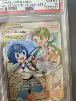 PSA10 Mallow Lana SR Pokemon Card Indonesian 265 260 Holo Full Art Mallow Lana O - Image 2