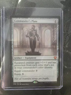 [1x] Commander's Plate Near Mint, English Commander Legends MTG Magic - Image 1