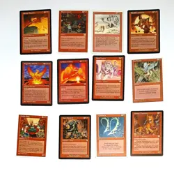 Magic the Gathering * MTG * 12 Rare Reds #4 * Various Editions * - Image 1