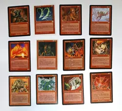 Magic the Gathering * MTG * 12 Rare Reds #3 * Various Editions * - Image 1