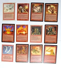 Magic the Gathering * MTG * 12 Rare Reds #2 * Various Editions * - Image 1