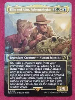 Magic The Gathering JURASSIC WORLD ELLIE AND ALAN PALEONTOLOGISTS MTG - Image 1