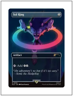 1x Sol Ring, 2093, Secret Lair Sonic the Hedgehog, MTG NM - Image 1