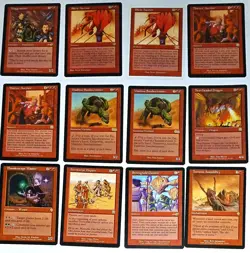 Magic the Gathering * MTG * 12 Rare Reds #1 * Various Editions * - Image 1
