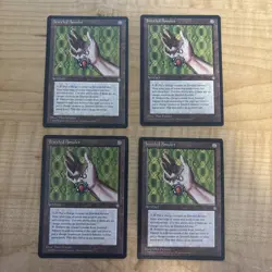 Vintage 1995 MTG English JEWELED AMULET X4 -Ice Age Magic The Gathering Card - Image 1