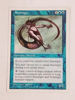 MTG Seasinger (5th Edition/Blue/U) - BGM - Image 1
