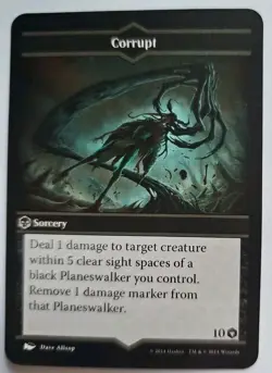 Arena of the Planeswalkers Corrupt Replacement Game Card MTG Sorcery - Image 1