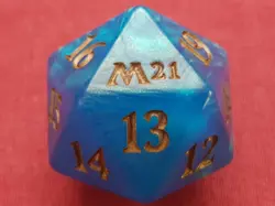 Magic The Gathering 2021 CORE SET BUNDLE BLUE D20 SPINDOWN DICE MTG - Image 1