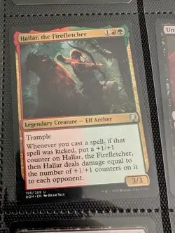 Hallar, the Firefletcher [Dominaria] Magic MTG NM (G) - Image 1