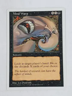 MTG Mind Warp (5th Edition/Black/U) - BGM - Image 1