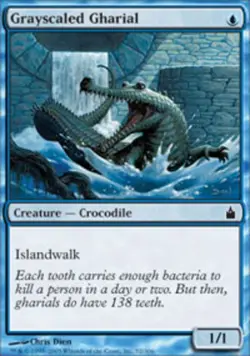 Grayscaled Gharial - Ravnica: City of Guilds #52/306 MTG Magic The Gathering - Image 1