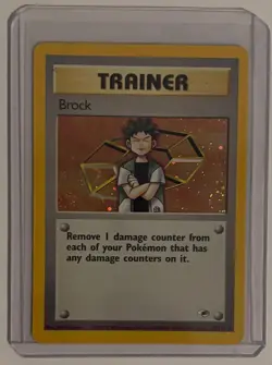 Pokemon TCG - Brock - #15 HOLO Excellent/Mint - Pokemon Gym Heroes / 1999-2000 - Image 1