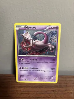 2015 Pokemon Mega Mewtwo Products #XY101 Mewtwo Holo - Image 1