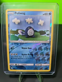 Poliwag 30/149 Rev Reverse Holo Sun & Moon Base SM Pokemon NM - Image 1