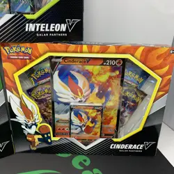 Pokemon Galar Partners Cinderace Inteleon Rillaboom V Bundle Set Evolutions - Image 4
