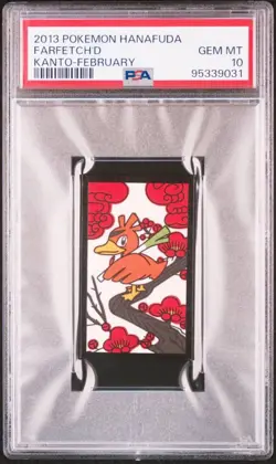 PSA10 Farfetch d Pokemon Pocket Monsters Hanafuda Kanto Region 151 Nintendo 2013 - Image 1