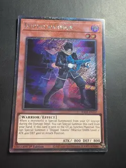 Yugioh! Doppelwarrior Platinum Secret Rare - RA04-EN147 1st Edition - English - Image 1