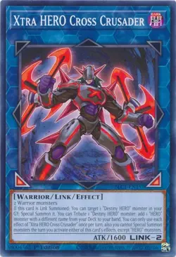 Yugioh Card - Xtra HERO Cross Crusader - Dark Neostorm - NM - Image 1