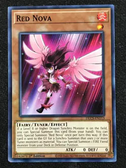 Yugioh - Red Nova - DLCS 1st Edition Common - Light Play - Image 1