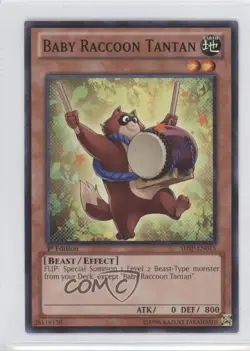 Baby Racoon Tantan 1st Ed. YuGiOh Shadow Specters #SHSP-EN015 - Image 1