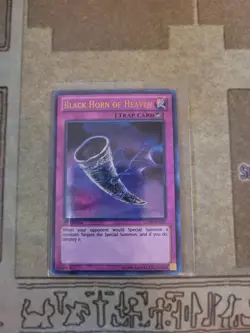 YUGIOH BLACK HORN OF HEAVEN LCJW-EN297 ULTRA 1ST ED LP - Image 1