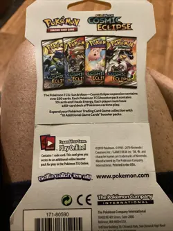 Pokemon Sun & Moon 12 Cosmic Eclipse Trading Card Game - 4 Booster Pack - Image 2