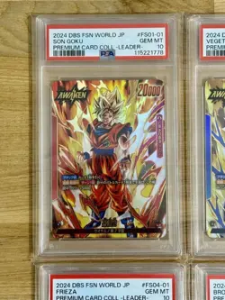 Dragon Ball Fusion World Goku Vegeta Frieza Broly PSA10 Card Collection - Image 2