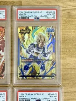 Dragon Ball Fusion World Goku Vegeta Frieza Broly PSA10 Card Collection - Image 3