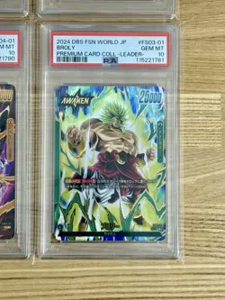 Dragon Ball Fusion World Goku Vegeta Frieza Broly PSA10 Card Collection - Image 5