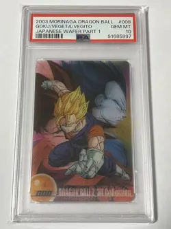 Dragon Ball Super Vegito 3D PSA 10 Wafers Card Holo 008 Japanese Limited - Image 1