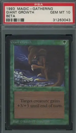 MTG Beta 1993 - Giant Growth PSA 10 - Image 1