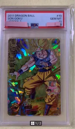 Dragon Ball Z Card Son Goku H710 PSA 10 Collectible - Image 1