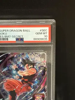 Dragon Ball Heroes Goku bm7sec PSA10 Collectible Card Condition - Image 4