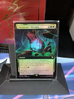 NM Extended Art Foil Lifestream's Blessing, MTG, Final Fantasy, Magic, 122 - Image 1