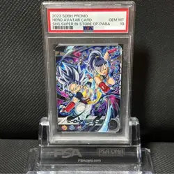 Dragon Ball Heroes Hero Avatar Card Promo Parallel PSA10 Rare - Image 1