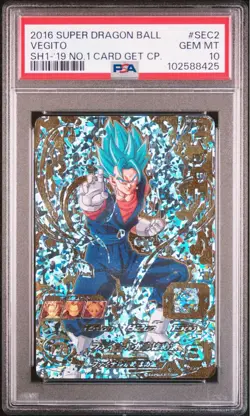Dragon Ball Super SH1SEC2 Vegito PSA10 Parallel Card Rare - Image 1