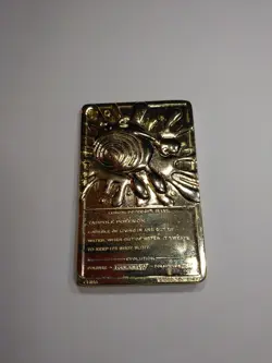 Poliwhirl Pokemon 23K Gold Plated Trading Card 1999 Burger King Limited Edition - Image 2