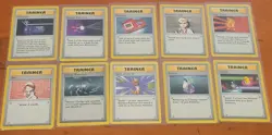 10 Card Shadowless Pokemon Base Set Trainer Lot Wotc Vintage - Image 1