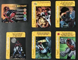 Marvel OverPower Captain Britain hero card w/specials including Supersonic OPD - Image 1