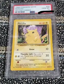 Pokemon Card Pikachu Old Back English Version psa10 - Image 1