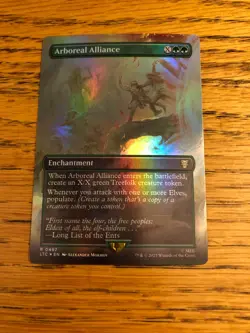 Magic MTG Arboreal Alliance 497 FOIL Borderless Lord of the Rings NM+ - Image 1