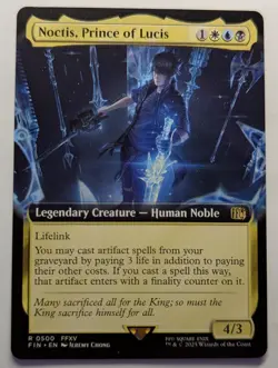 NOCTIS, PRINCE OF LUCIS Extended Art - Final Fantasy MTG Magic: the Gathering - Image 1