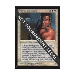 WOTC MtG International Ed. Veteran Bodyguard (R) NM - Image 1