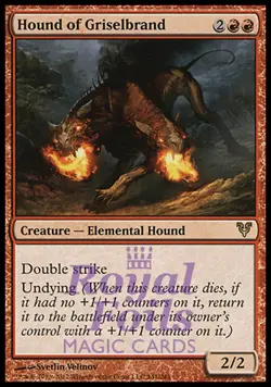 Hound of Griselbrand 2x FOIL AVR MTG Avacyn Restored Rare MINT red - Image 1