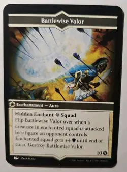 Arena of the Planeswalkers Battlewise Valor Replacement Game Card MTG Enchantmen - Image 1